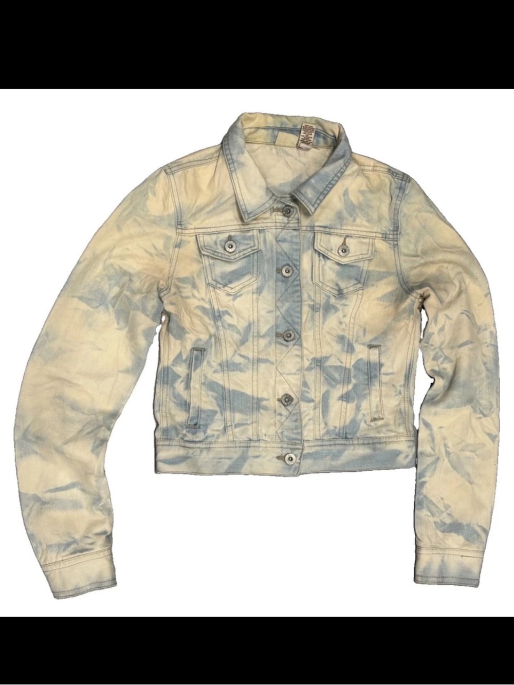 Mudd Y2K VTG 90’s Denim Jacket Cloud Acid Wash Denim Jacket Woman’s SZ.L